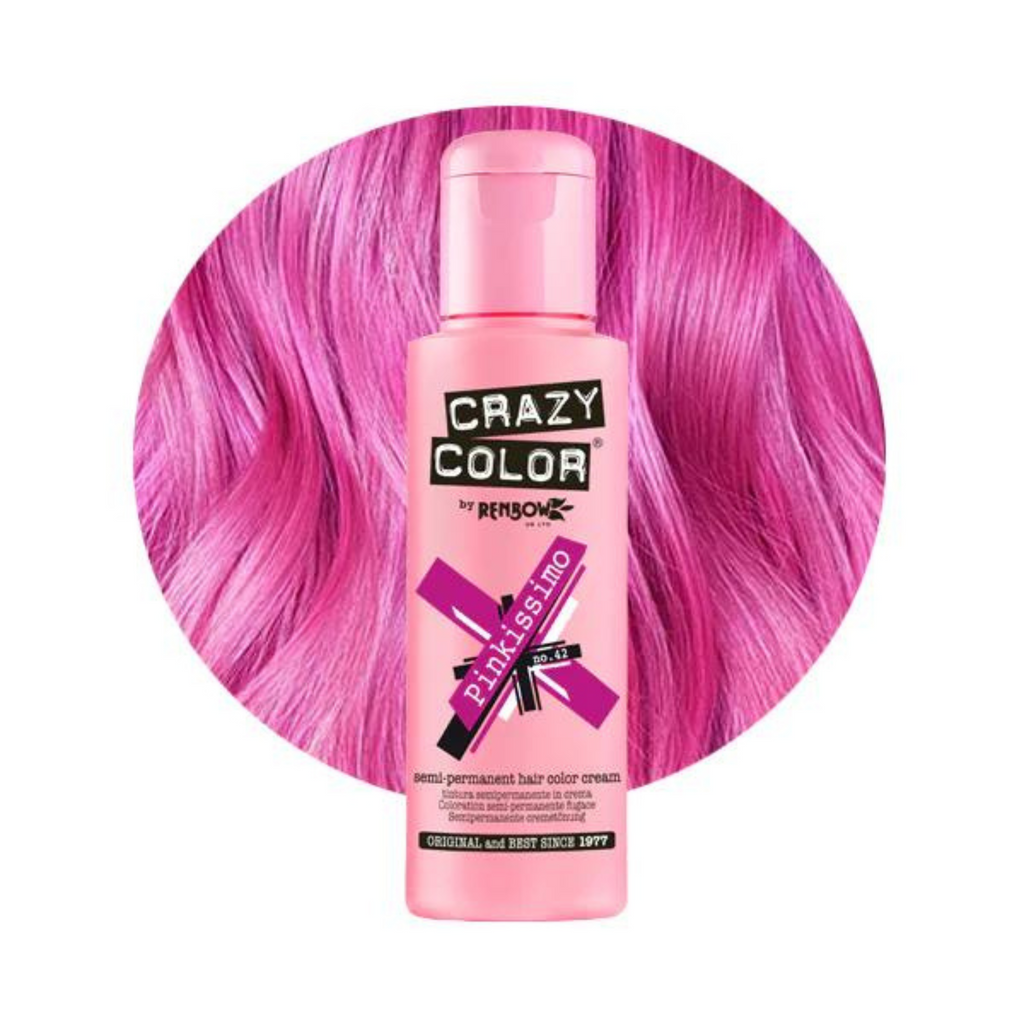 Crazy Color Semi Permanent Hair Colour - Pinkissimo 100ml