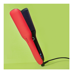 GHD MAX WIDE HAIR STRAIGHTENER IN RADIANT RED