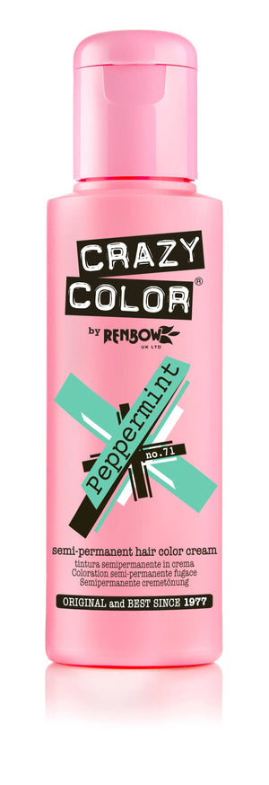 Crazy Color Semi Permanent Hair Colour -  Peppermint 100ml