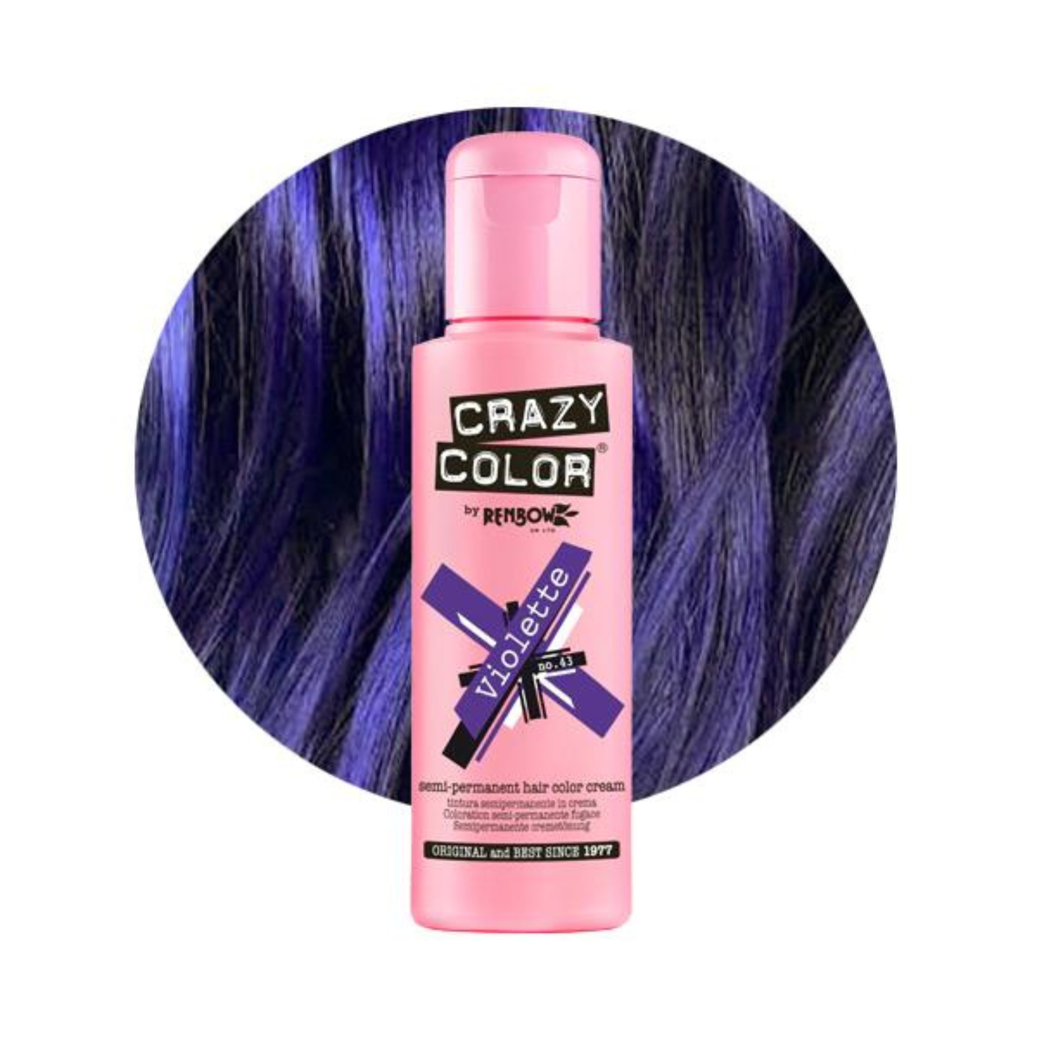 Crazy Color Semi Permanent Hair Colour -  Violette 100ml
