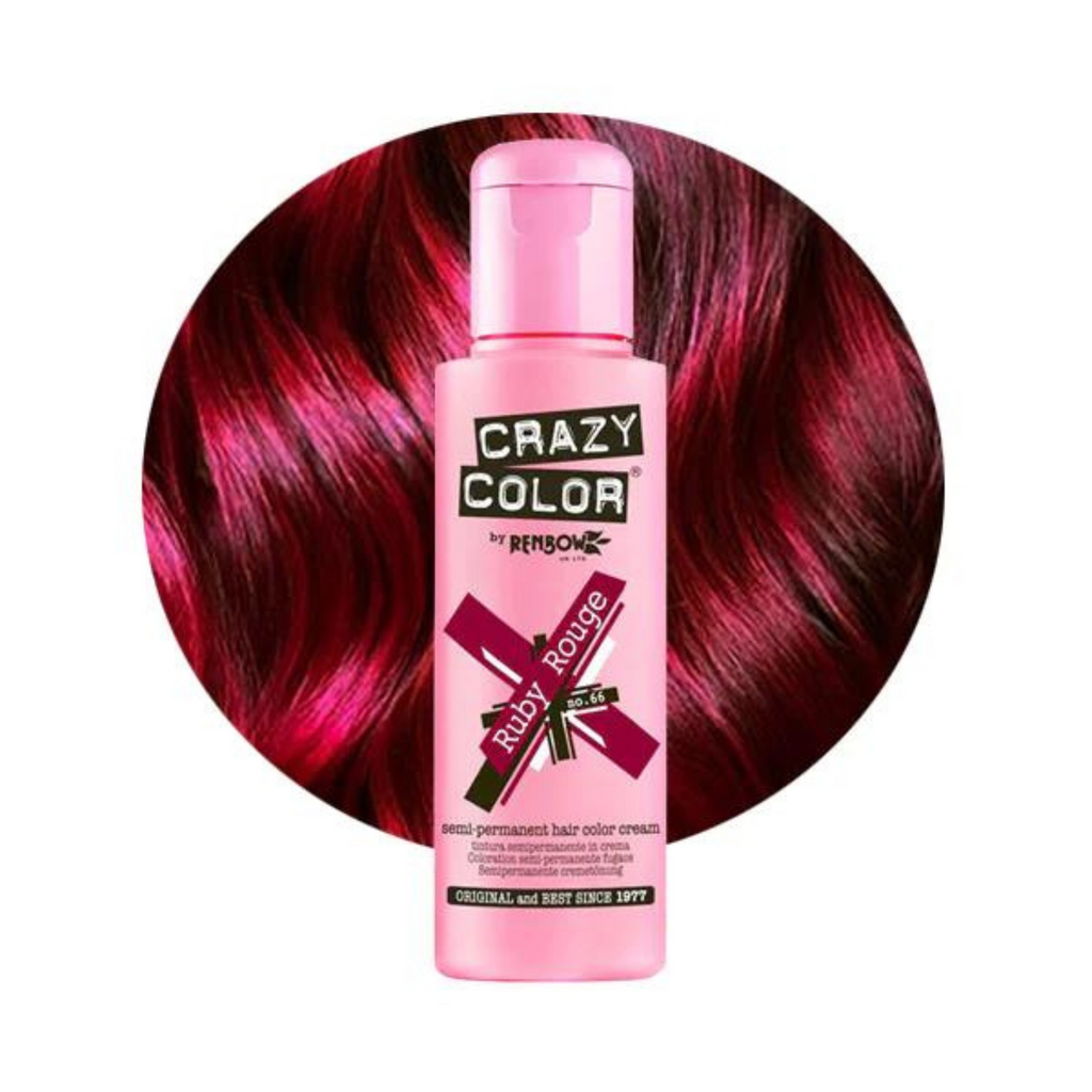 Crazy Color Semi Permanent Hair Colour -  Ruby Rouge 100ml