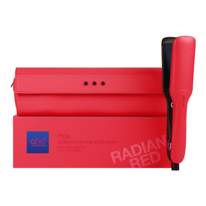 GHD MAX WIDE HAIR STRAIGHTENER IN RADIANT RED