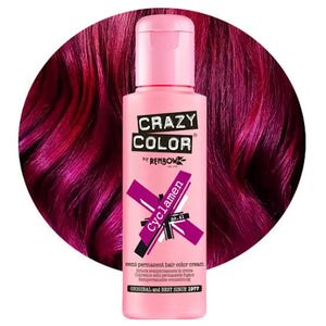 Crazy Color Semi Permanent Hair Colour -  Cyclamen 100ml