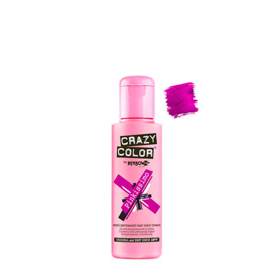 Crazy Color Semi Permanent Hair Colour - Pinkissimo 100ml