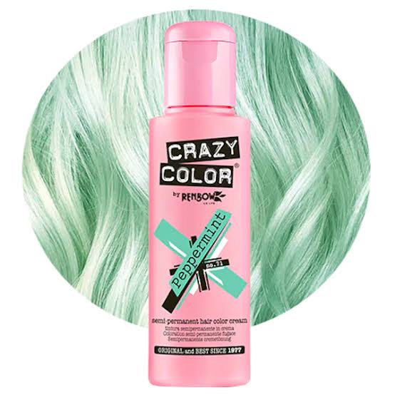 Crazy Color Semi Permanent Hair Colour -  Peppermint 100ml