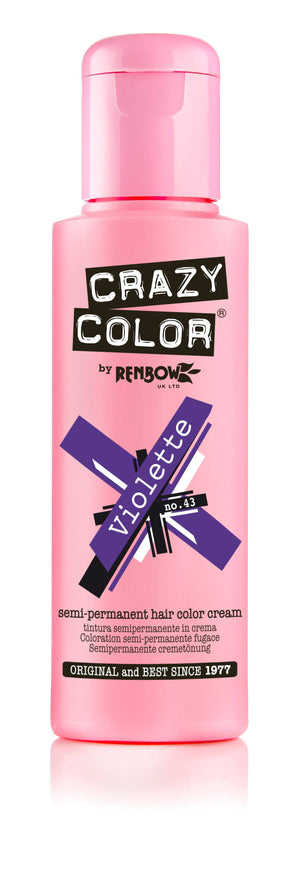 Crazy Color Semi Permanent Hair Colour -  Violette 100ml