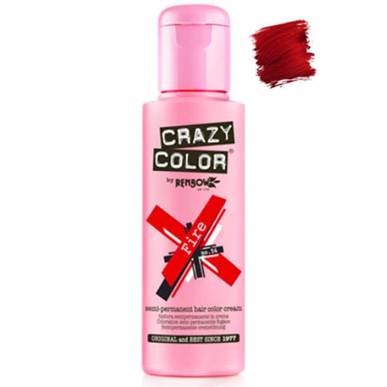 Crazy Color Semi Permanent Hair Colour -  Fire 100ml