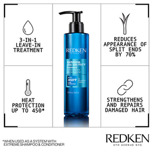 REDKEN EXTREME PLAY SAFE HEAT PROTECTION AND DAMAGE REPAIR TREATMENT